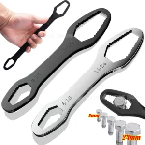 Llave Torx Universal Ajustable 8-24 mm de Doble Cabeza – Acero al Carbono Autotensable