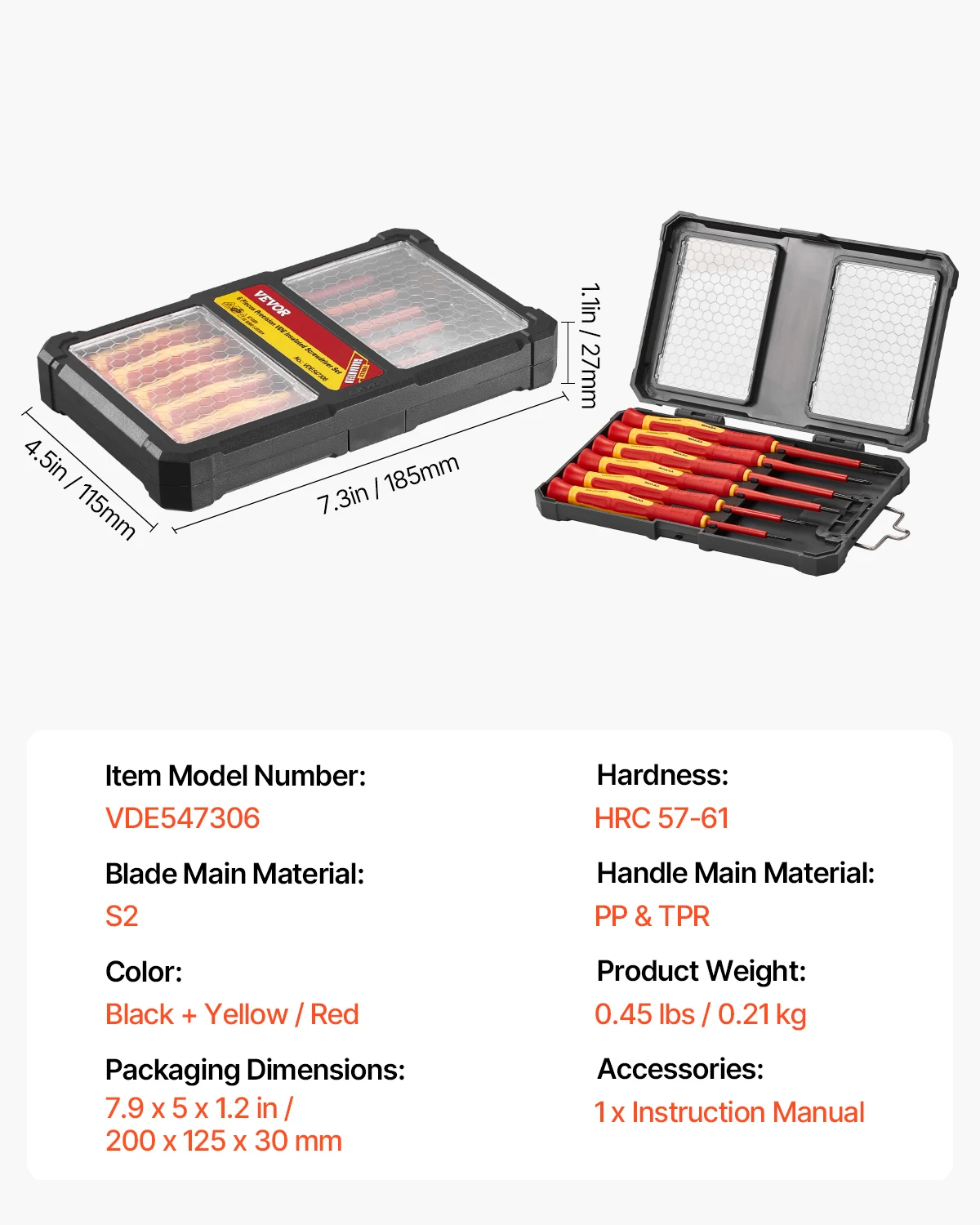 SucceBuy Juego de Destornilladores Aislados 1000V Profesional – 11 Piezas con Punta Magnética y Comprobador de Voltaje - Imagen 10