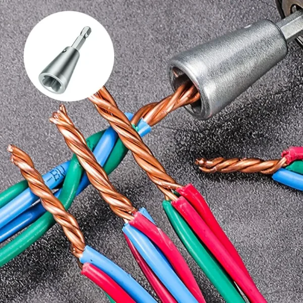 Herramienta Rápida para Trenzado de Cables – Adaptador para Taladro Eléctrico en Acero de Alta Resistencia - Imagen 2