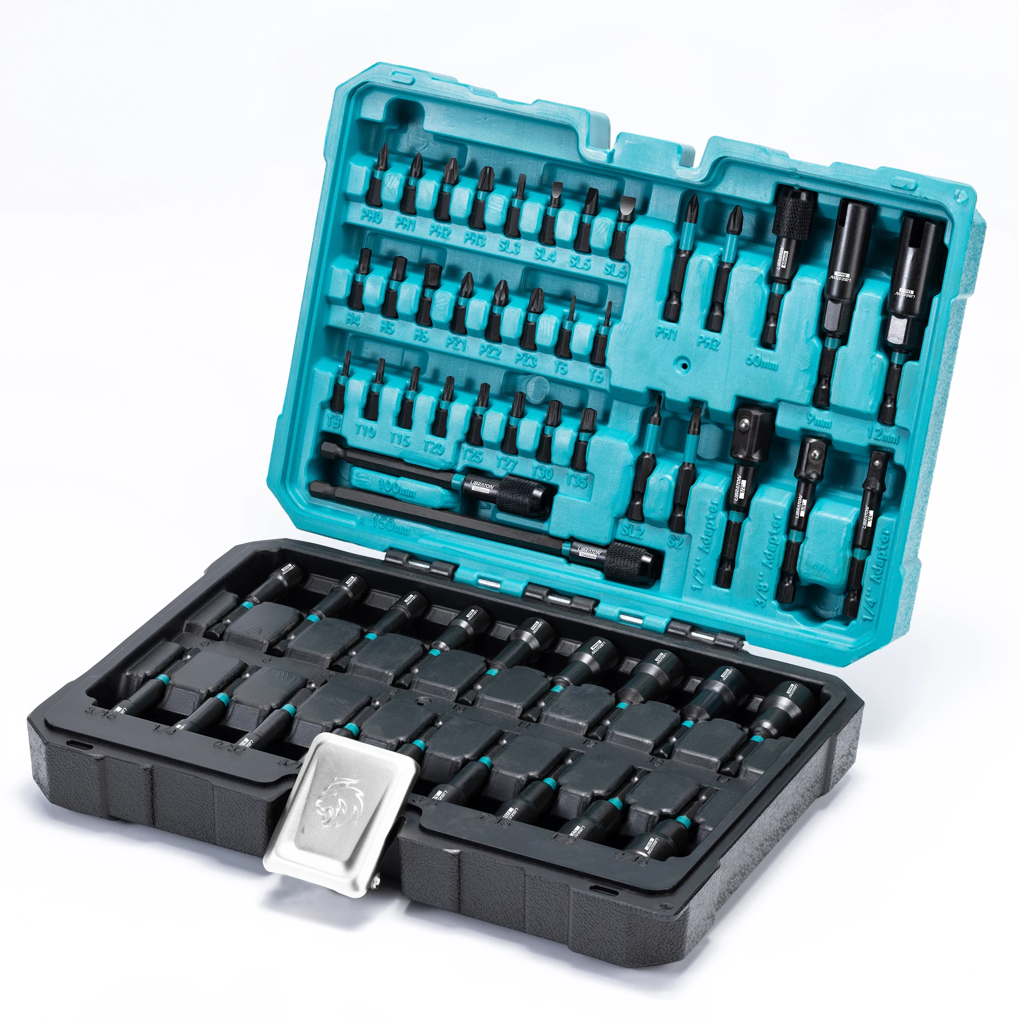 Juego de Puntas Magnéticas y Adaptadores LIBRATON 54 Piezas con Portabrocas Rápido - Imagen 3