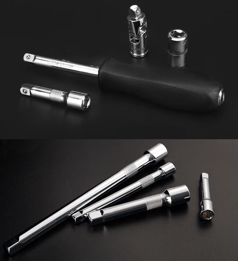 Juego de Herramientas para Coche 61 Piezas – Maletín Combinado con Llaves de Carraca, Vasos y Accesorios - Imagen 6