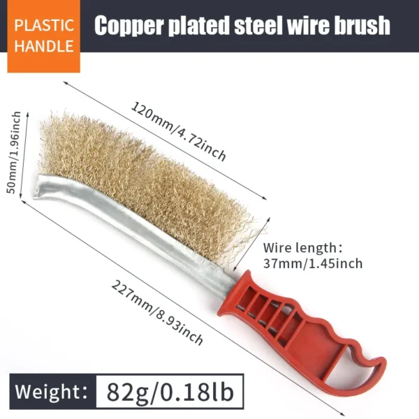 Cepillo de Alambre de Acero con Mango de Madera – Limpieza de Parrillas, Metal y Eliminación de Óxido - Imagen 8