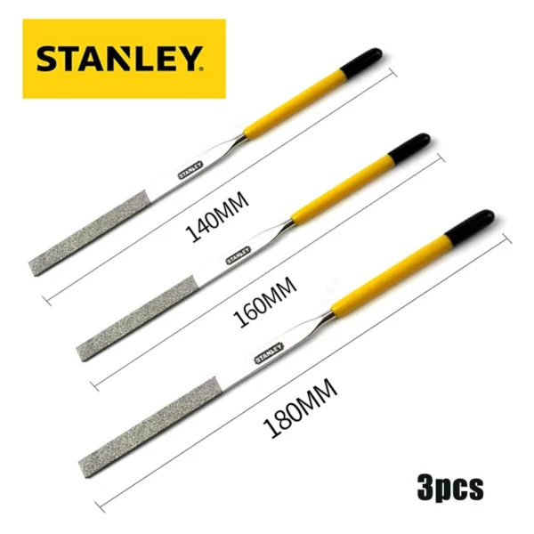 Lima Plana de Diamante STANLEY – Herramienta de Acero para Metal, Aleaciones, Madera y Jade - Imagen 4
