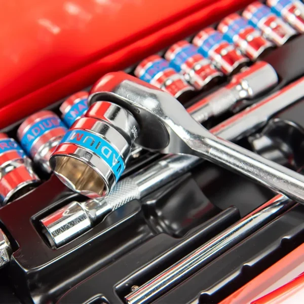 Juego de Herramientas 24 Piezas – Maletín con Llave de Carraca, Vasos y Destornillador para Reparación de Coches y Uso Doméstico - Imagen 5