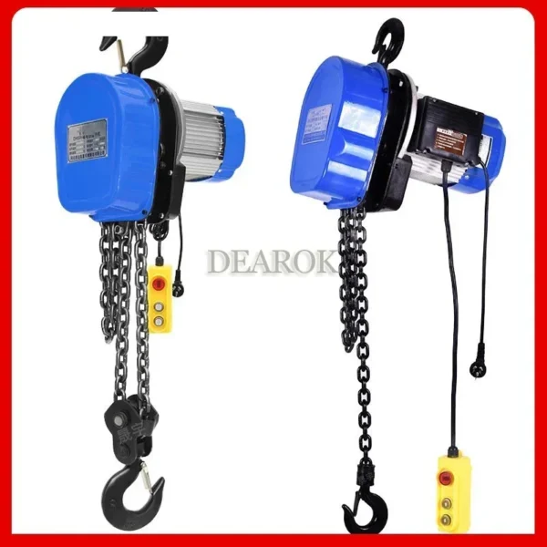 Polipasto Eléctrico de Cadena 220V – 1T, Altura de Izado 3 a 6 m, 1500W, para Construcción y Taller - Imagen 5