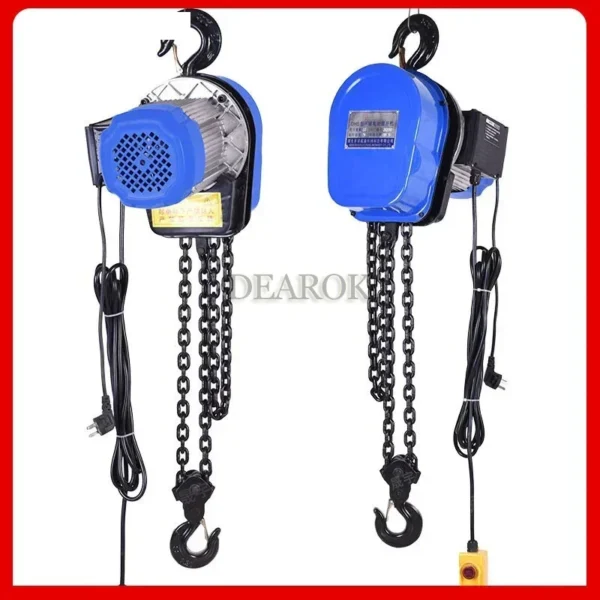 Polipasto Eléctrico de Cadena 220V – 1T, Altura de Izado 3 a 6 m, 1500W, para Construcción y Taller - Imagen 4