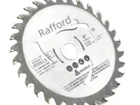 Rafford Disco de Sierra Circular 5" (125 mm) – 30 Dientes, Orificio 20 mm, Hoja de Carburo para Corte de Madera