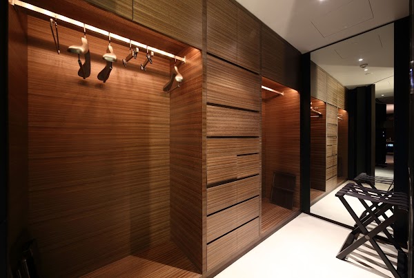 27974979 – beautiful and modern interior of bright cloakroom