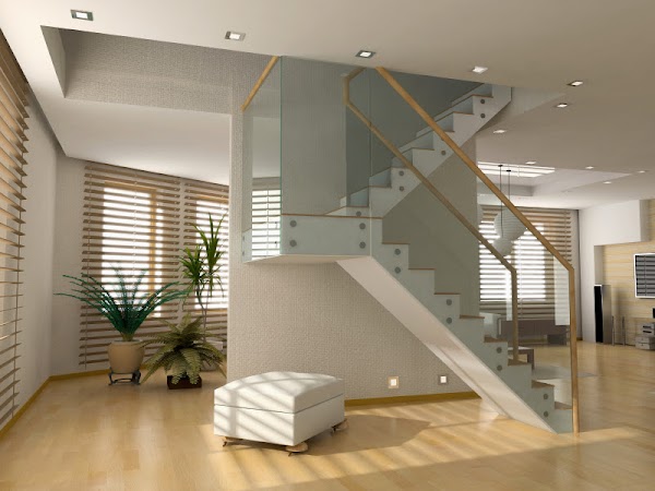 modern interior design (privat apartment 3d rendering)